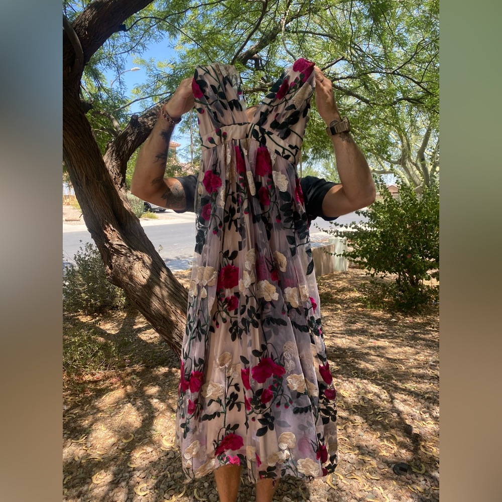Floral Prom dress.